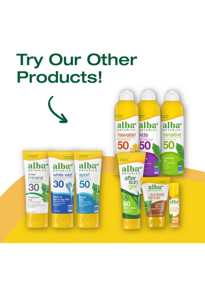 Alba Botanica Sunscreen For Face Fragrancefree Sheer Mineral Face Sunscreen Lotion Broad Spectrum Spf 30 Water Resistant And Biodegradable 2 Fl. Oz. Bottle  - Image 5