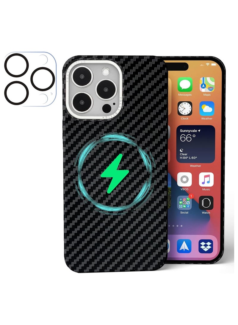 FARROBIZZ Magnetic Case for iPhone 16 Pro Max, Built with 600D Carbon Fiber [Compatible with Mag-safe], [Military Grade Drop Protection] Anti-Scratch Non-Slip Shockproof Phone Cover, 6.9 inch  - Image 1