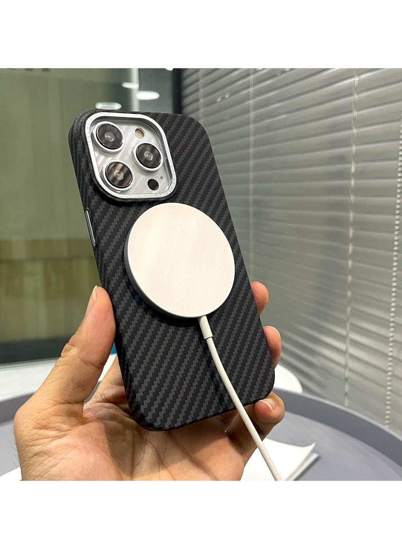 FARROBIZZ Magnetic Case for iPhone 16 Pro Max, Built with 600D Carbon Fiber [Compatible with Mag-safe], [Military Grade Drop Protection] Anti-Scratch Non-Slip Shockproof Phone Cover, 6.9 inch  - Image 4