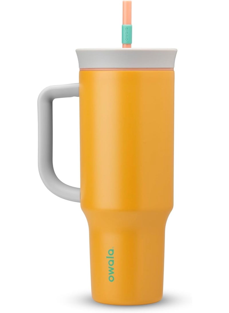 أولا كوب سفر فولاذ مقاوم للصدأ عزل ثلاثي الطبقات مع غطاء مقاوم للتسريب - Image 1