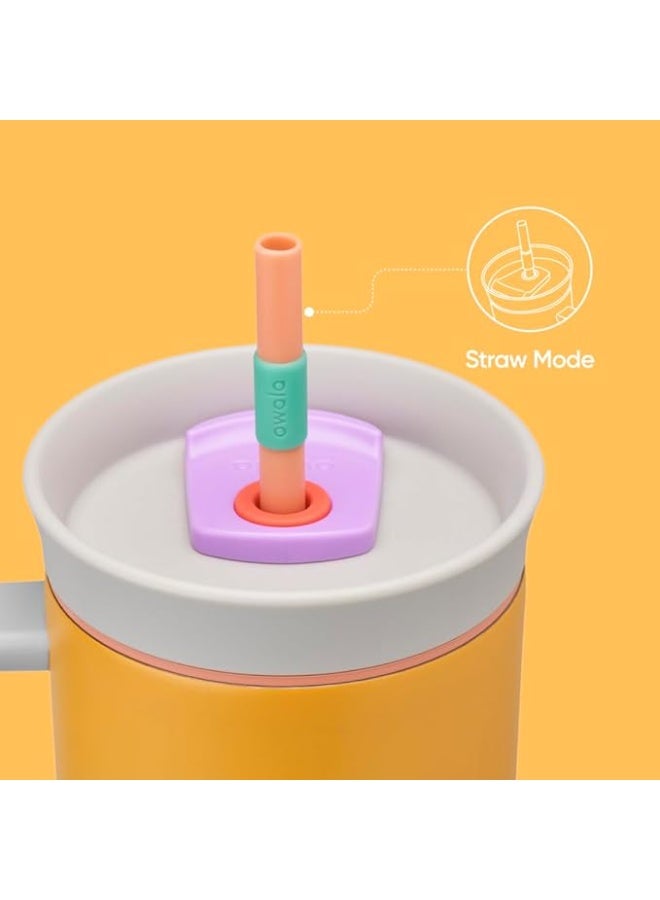 أولا كوب سفر فولاذ مقاوم للصدأ عزل ثلاثي الطبقات مع غطاء مقاوم للتسريب - Image 4