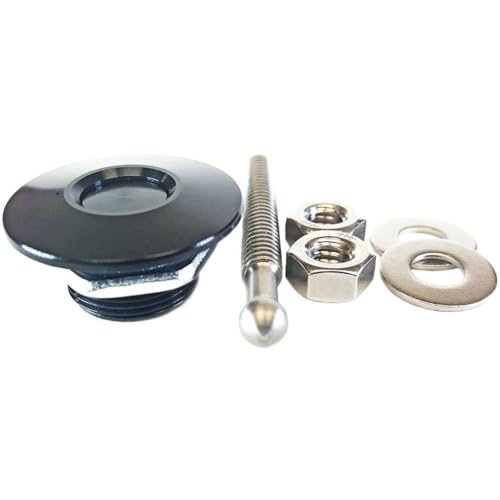 Quik-Latch Products QL-25-SB 1.25" Upper Diameter Black Anodized MIni Quick Release Latch - Image 2