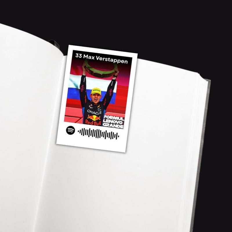 Funk You Store Max Verstappen Poster | F1 Driver Max Verstappen Posters (Set of 15) | Redbull F1 Poster | Formula One Mini (8 x 6 cm) Posters for Phone Accessories, Bedroom, Office, room decoration - Image 5