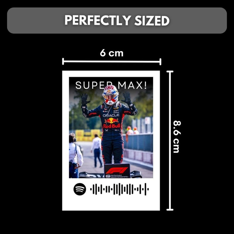 Funk You Store Max Verstappen Poster | F1 Driver Max Verstappen Posters (Set of 15) | Redbull F1 Poster | Formula One Mini (8 x 6 cm) Posters for Phone Accessories, Bedroom, Office, room decoration - Image 3