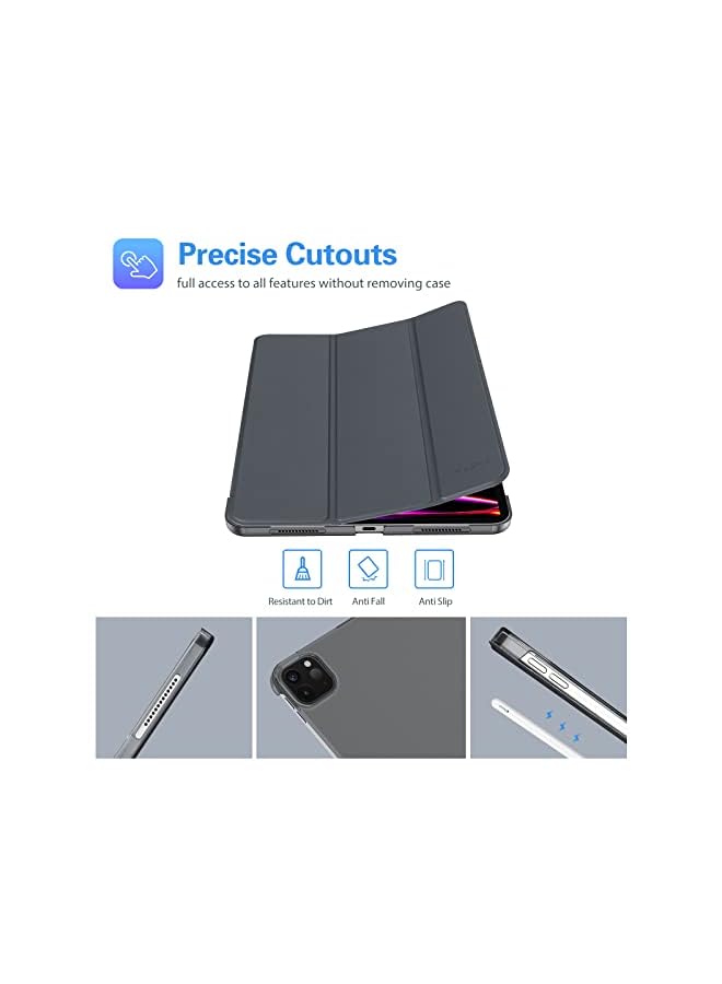 Procases Ipad Pro 12.9 Case 2022/2021/2020/2018, Slim Stand Hard Back Shell Smart Cover For Ipad Pro 12.9 Inch 6Th Generation 2022/5Th Gen 2021/4Th Gen 2020/3Rd Gen 2018 -Grey - Image 5