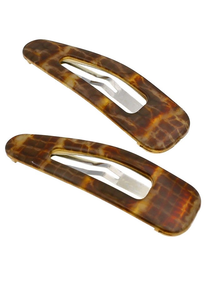 CAMILA Paris Cp3093 French Hair Snap Clip Barrette Hair Slides Clic Clac For Women Styling Girls Side Slidein Metal Snap Pin Hair Accessories For Women. Strong Hold No Slip Grip Made In France - Image 1