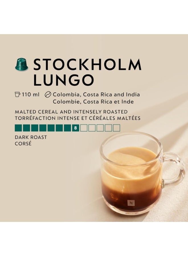 Nespresso Stockholm Fortissio Lungo Original Line Coffee Capsules, Pack of 90 – Smooth Long‑Cup Pods, Compatible with Nespresso Original Machines, Recyclable Aluminum Capsules - Image 2