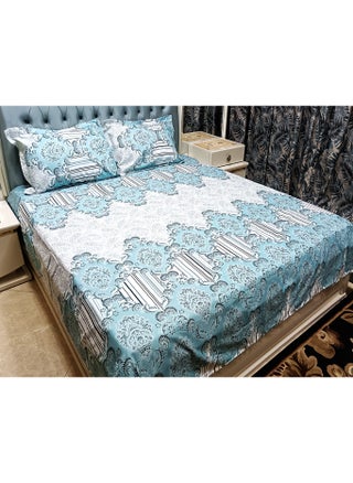 ZORCO STYLE Comfortable 3-Piece Modern and Attractive Bedsheet Set with 1 King Size Flat Sheet and 2 Pillow Covers,  Suitable for King Size Bed - pzsku/Z2F54757CFFD36ECBD8B5Z/45/_/1719337797/ac8db1c0-5e5f-488b-b002-afa7d7d8e2d3