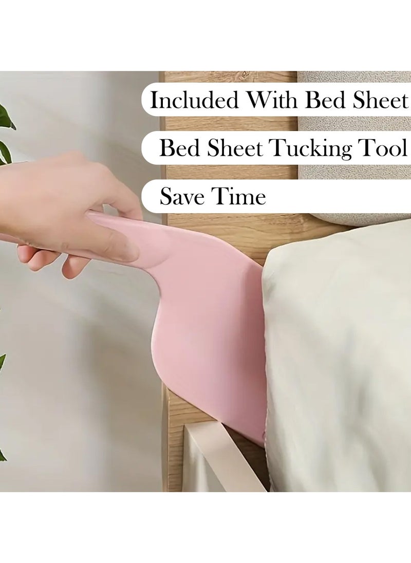 Generic ZORCO STYLE Comfortable 3-Piece Modern and Attractive Bedsheet Set with 1 King Size Flat Sheet and 2 Pillow Covers,  Suitable for King Size Bed  - Image 5