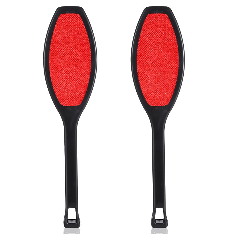 2 Pack Double-Sided Lint Brushes Reusable Lint Remover Brushes for Clothes 2 Sided Pet Hair Remover Washable Clothes Hair Roller Cleaning Brush for Sheet Carpet Furniture Fabric - Image 1