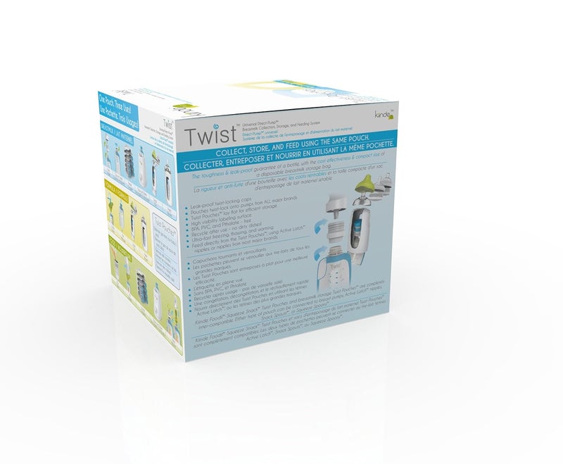 Kiinde Twist Pouch Breast Milk Storage Bags for Pumping Freezing and Feeding Direct pump direct feed presterilized 6 Ounce Pack of 40 - Image 5