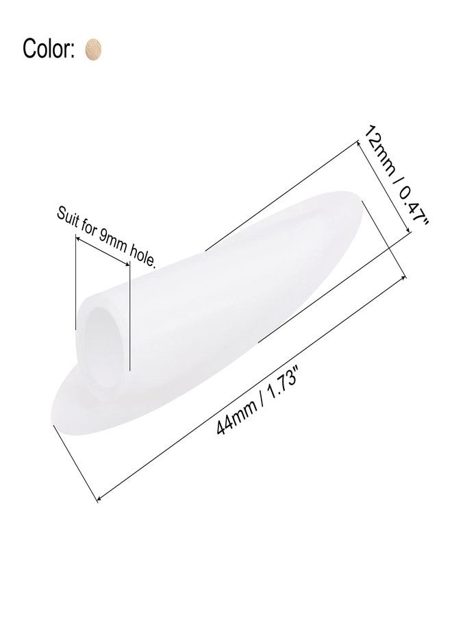 MECCANIXITY 9mm Plastic Pocket Hole Plugs,Wood Plugs for Pocket Hole Jig Working Tool Accessories,Wood Color Pack of 100 - Image 2