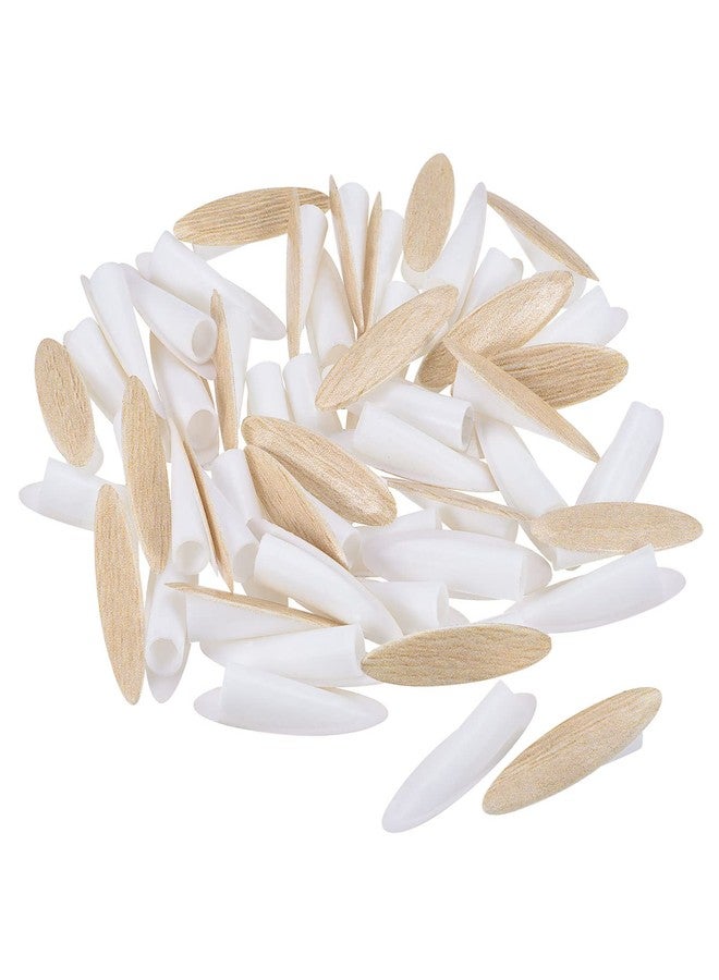 MECCANIXITY 9mm Plastic Pocket Hole Plugs,Wood Plugs for Pocket Hole Jig Working Tool Accessories,Wood Color Pack of 100 - Image 1