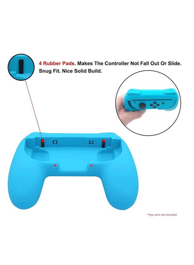 Blue Color/Red Color Grip Kit Controller Handle Bracket Compatible with Nintendo Switch Joy-Con - Image 3