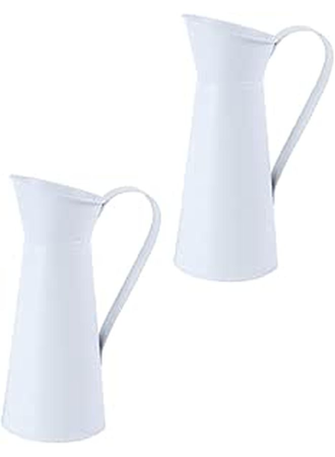 2pcs Modern Metal Vase for Dried Flowers Elegant Room Decor Living Room - Image 1