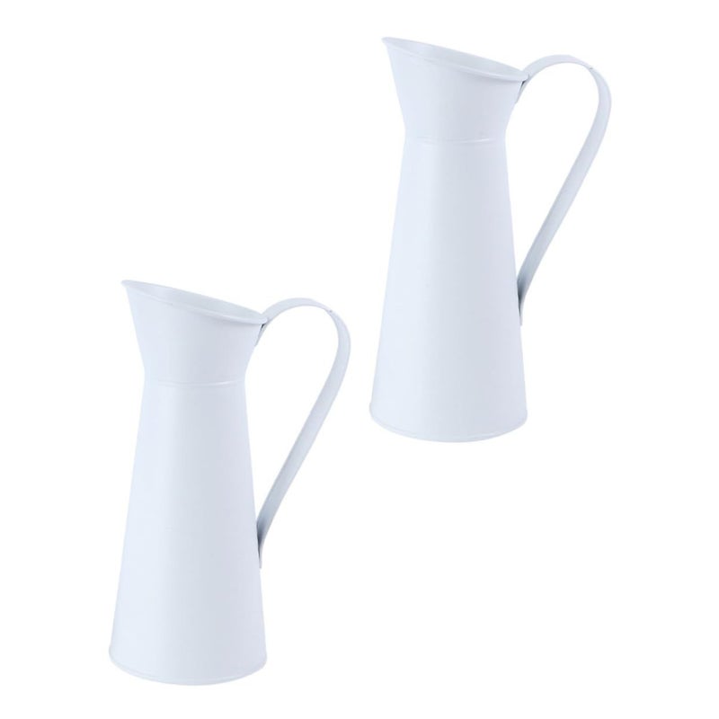 2pcs Modern Metal Vase for Dried Flowers Elegant Room Decor Living Room - Image 2