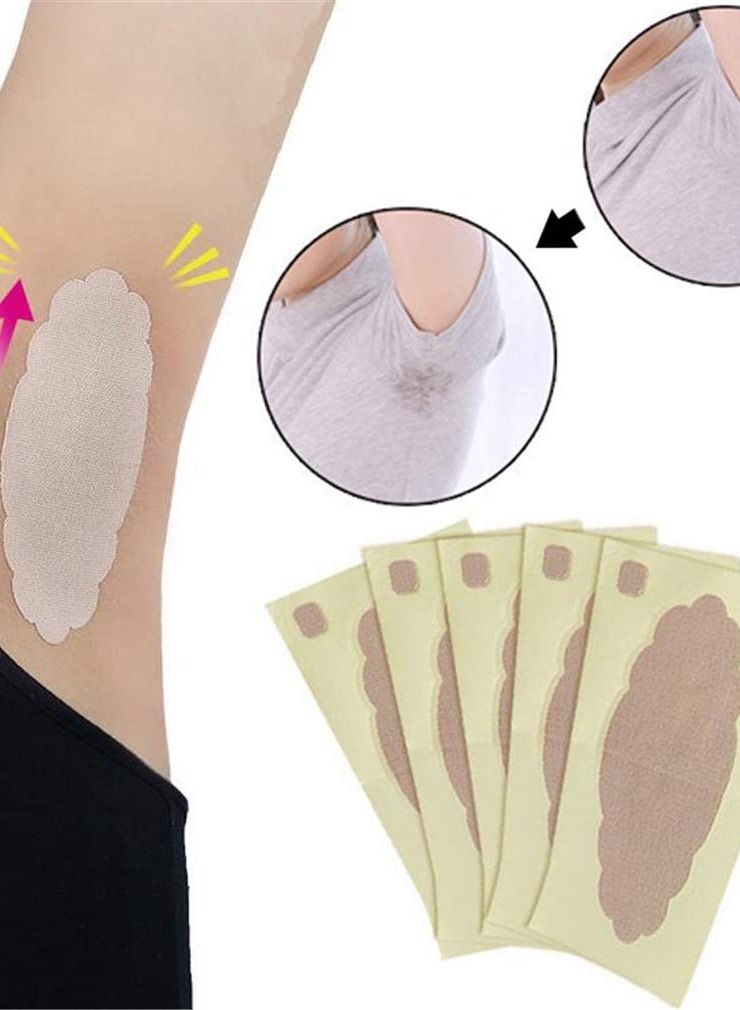 Generic 5PCS Underarm Sweat Pads Antiperspirant Sticker Armpit Antiperspirant Pad Underarm Sweat Sticker for Women and Men - Image 4