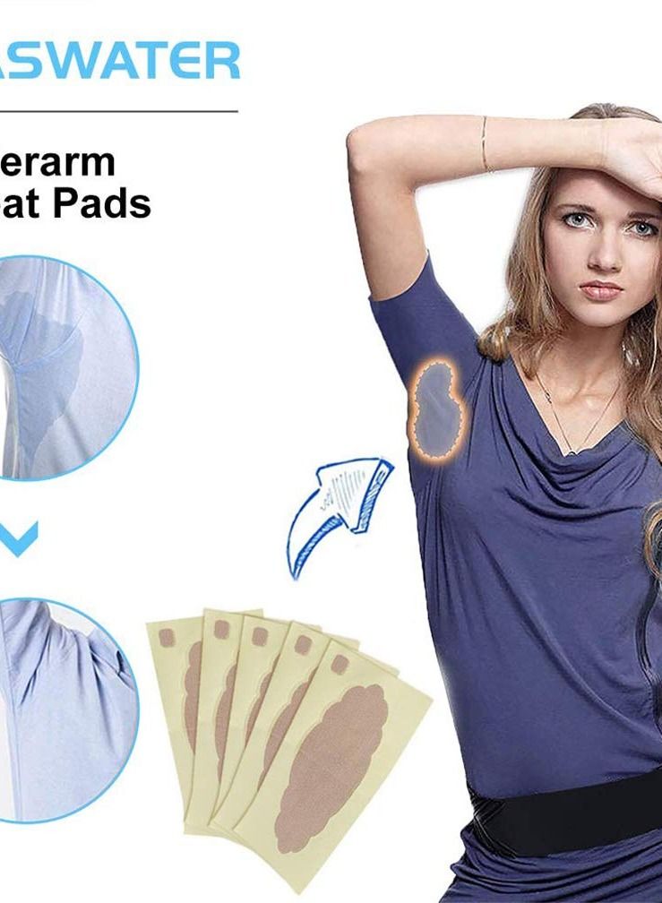 Generic 5PCS Underarm Sweat Pads Antiperspirant Sticker Armpit Antiperspirant Pad Underarm Sweat Sticker for Women and Men - Image 2