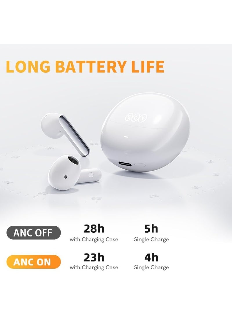 QCY AilyBuds Pro+ Wireless Earbuds LDAC Hi-Res Sound Bluetooth Earphones Adaptive Noise Canceling Earbuds 30H Playtime Multipoint Connection 6 Mics ENC Calls App Customize EQ(white) - pzsku/Z2F54A60CA947EEACE428Z/45/_/1724324514/eab97869-814a-4de3-a96e-154462572600