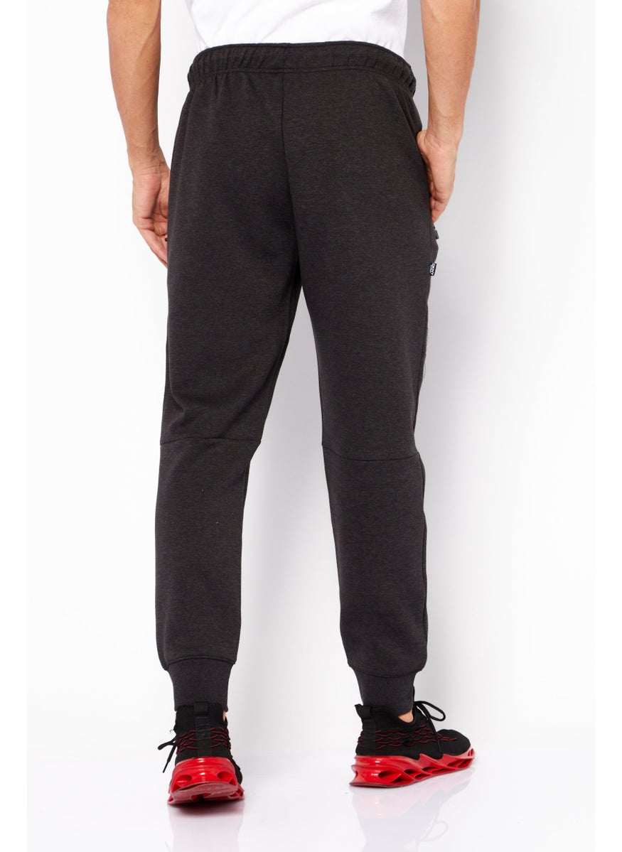 DKNY Sport Men Sportswear Fit Brand Logo Training Jogger Pant, Dark Heather Grey  - Image 4
