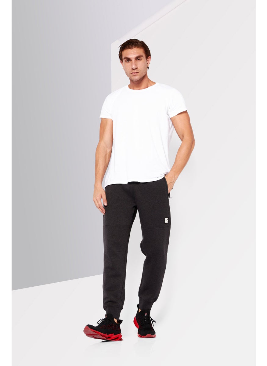 DKNY Sport Men Sportswear Fit Brand Logo Training Jogger Pant, Dark Heather Grey  - Image 2
