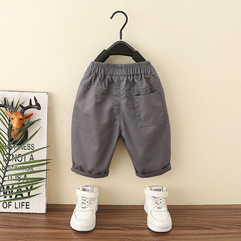 Boys' Pants Summer Children'S Pure Cotton Children'S Summer Khaki Shorts For Boys And Babies' Summer Five-Point Pants - Image 5