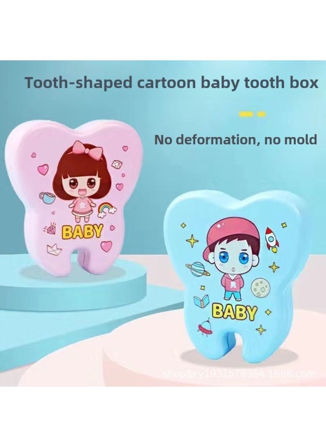 Generic Children's Teeth Storage Box Teeth Collection Box Boy Baby's Teeth Dropped And Teeth Replacement Collection And Preservation Memorial Box Girl-Specifications:White Girl  - Image 4
