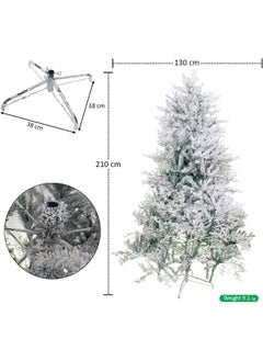 Decor Artificial Tree Snow Flocked Tree With Sturdy Metal Stand, Flocked Tree With Lush Greenery, Holiday Tree For Home, Office, Event, Easy Assembly 210 Cm - pzsku/Z2F54EE482192F7B03183Z/45/_/1727277953/72f96692-4f9f-4c35-8950-b42ccd4dcb0e