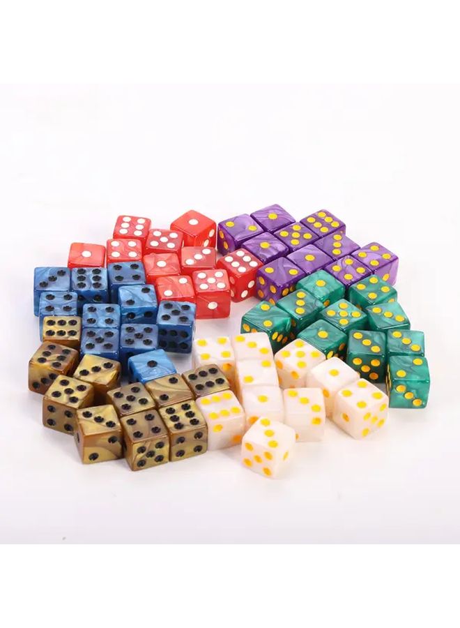 Purple Dice Set 10 Six Sided Game Dice Bright Colors Fun Table Games - Image 1