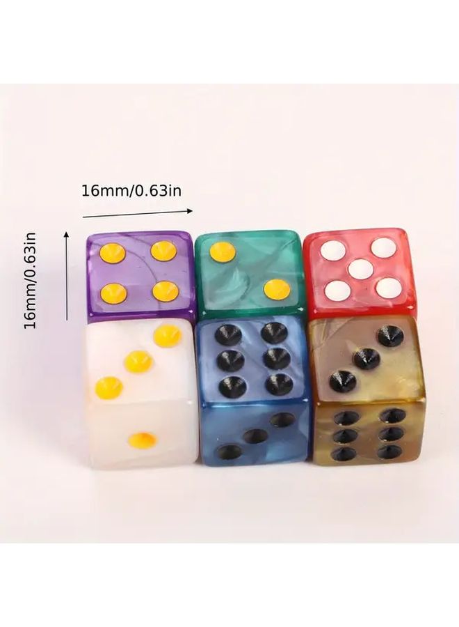 Purple Dice Set 10 Six Sided Game Dice Bright Colors Fun Table Games - Image 2