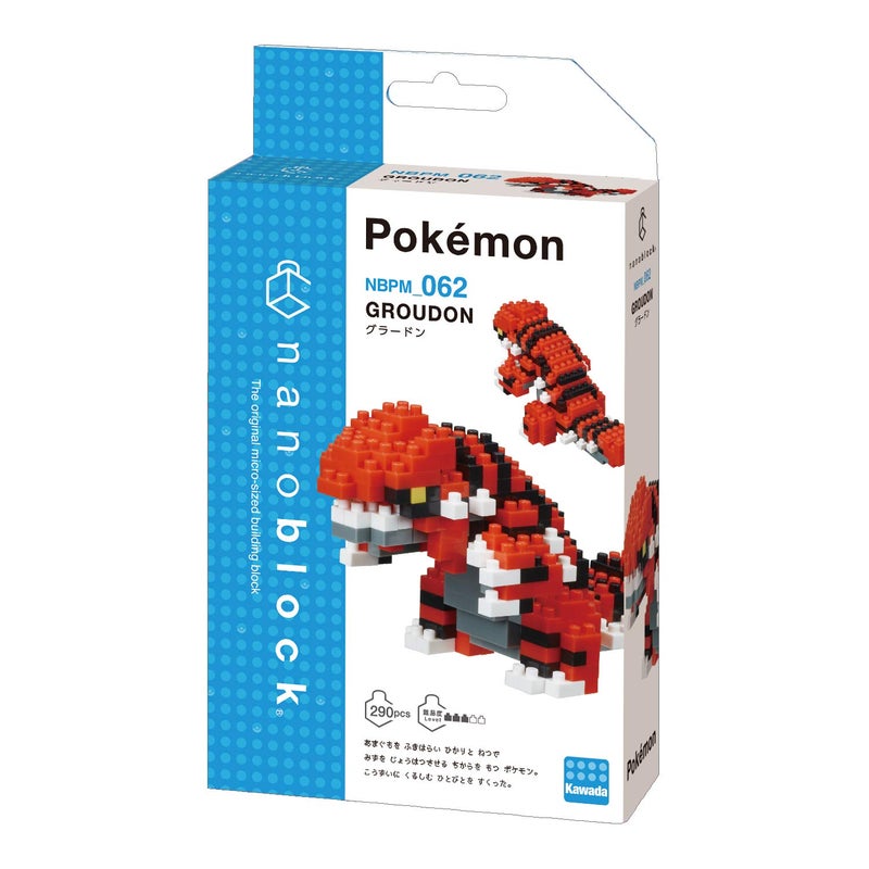 nanoblock - PokÃ©mon - Groudon, PokÃ©mon Series Building Kit - Image 2