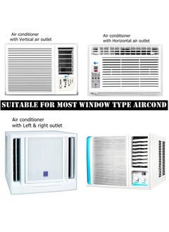 Generic Window Air Conditioner Wind Deflector Adjustable Windshield Window Type Air Conditioner Wind Guide  - Image 2