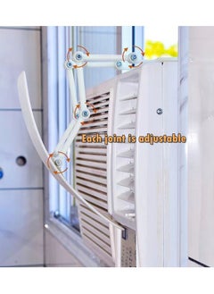 Generic Window Air Conditioner Wind Deflector Adjustable Windshield Window Type Air Conditioner Wind Guide  - Image 5