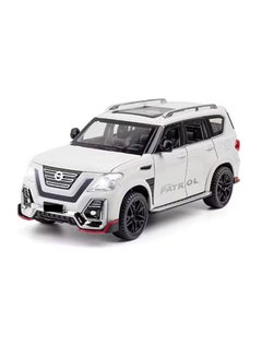 Dream Zone Nissan Patrol Alloy Car Model Diecast 1:24 (White)  - Image 1