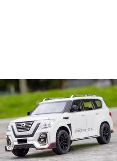 Dream Zone Nissan Patrol Alloy Car Model Diecast 1:24 (White)  - Image 3