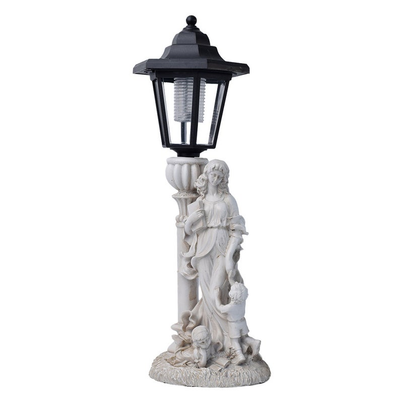 Resin Mother and Child Angel Statue Solar Outdoor Light for Home Garden Path Sculpture Decor - Image 3