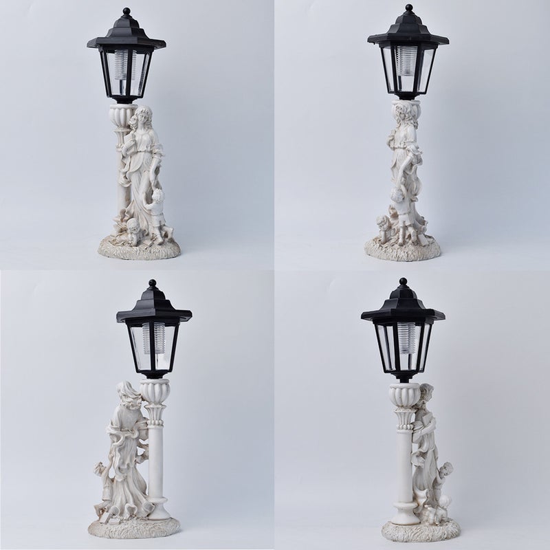 Resin Mother and Child Angel Statue Solar Outdoor Light for Home Garden Path Sculpture Decor - Image 4