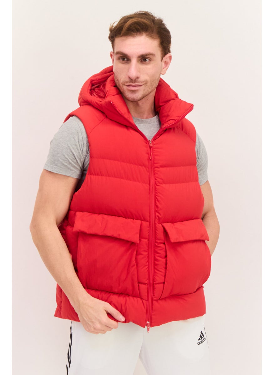 Adidas Adidas Y-3 By Yohji Yamamoto Men Sport Fit Outdoor Jacket Vest, Red  - Image 1