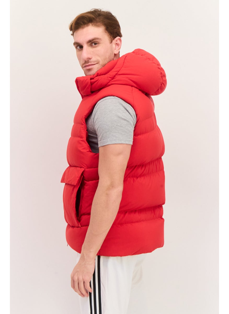 Adidas Adidas Y-3 By Yohji Yamamoto Men Sport Fit Outdoor Jacket Vest, Red  - Image 2