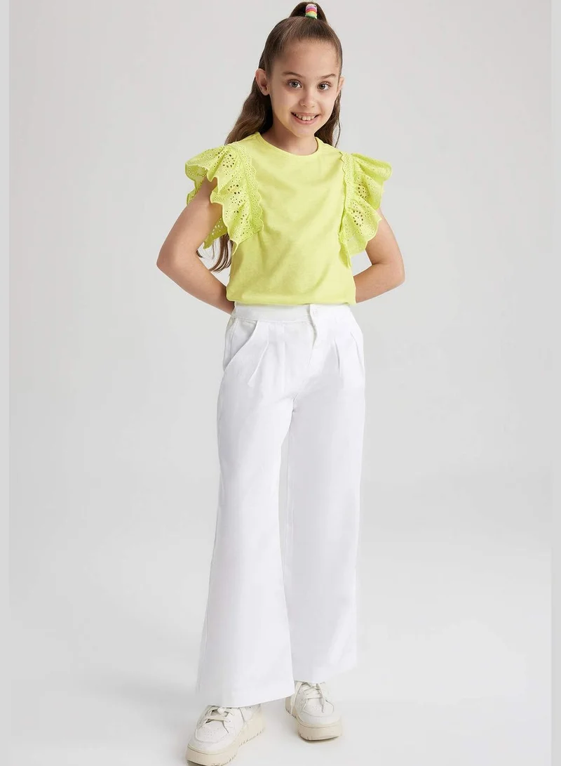 DeFacto Girl Wide Leg Woven Trousers
