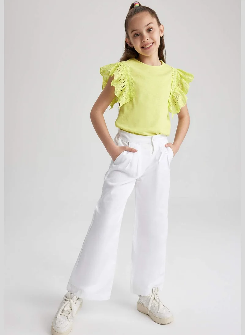 DeFacto Girl Wide Leg Woven Trousers