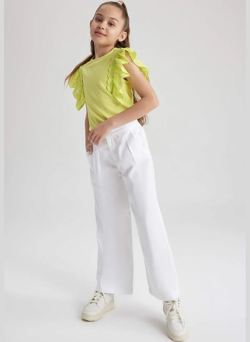 DeFacto Girl Wide Leg Woven Trousers