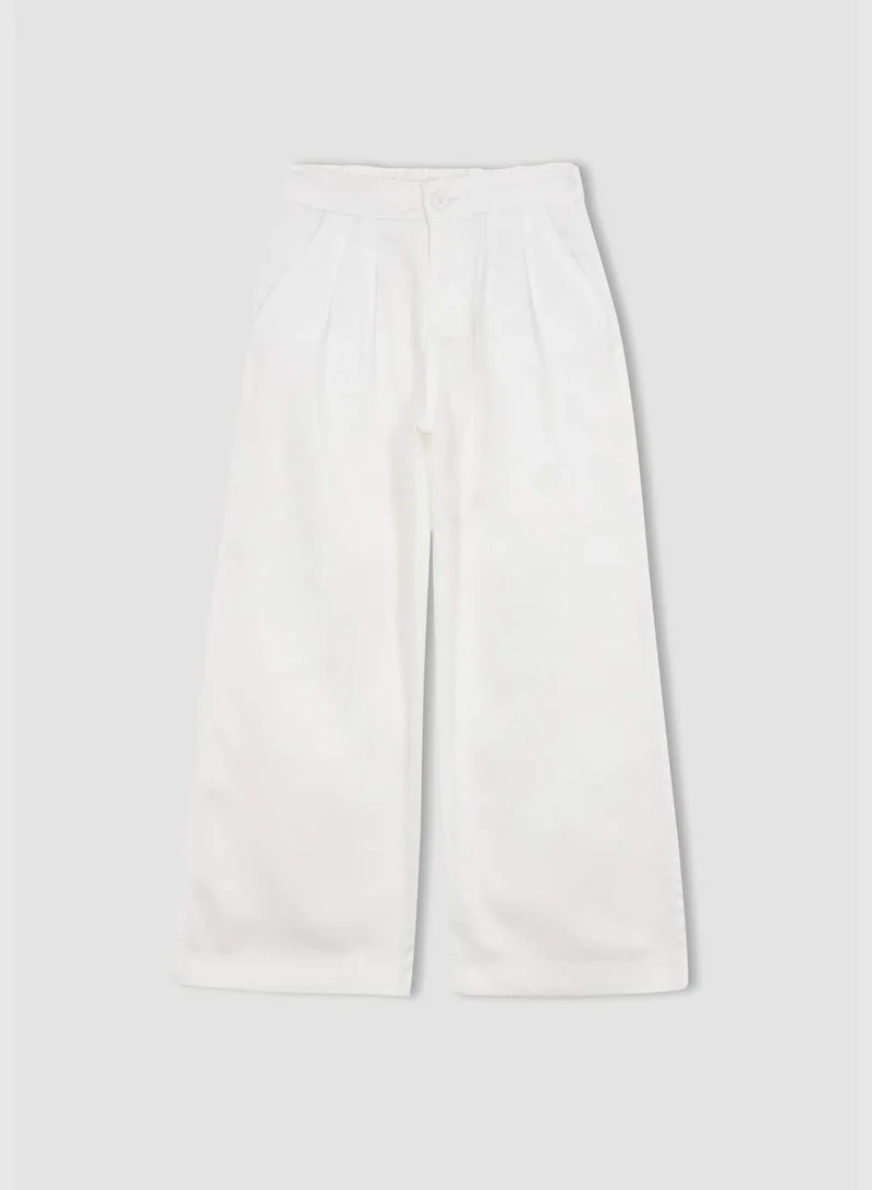DeFacto Girl Wide Leg Woven Trousers