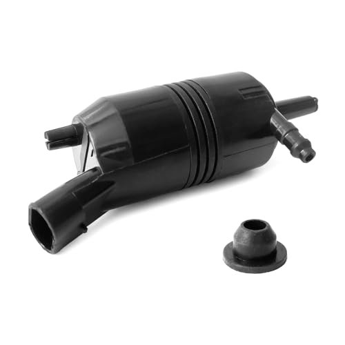 Windshield Washer Pump Compatible with Chevrolet Chevy Buick GMC Cadillac Pontiac Replaces OEM 89001126 22127573 22087136 22054177 Washer Fluid Pump with Grommet
