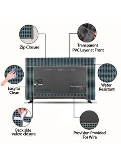 E-Retailer ERetailer Transparent LCDLED TV Protector Cover with Zipper Enclosure for 26 Inch Suitable for All Major Brand Model ColorBlack Size2553x17 Inches  - Image 5