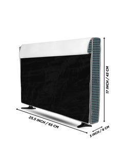 E-Retailer ERetailer Transparent LCDLED TV Protector Cover with Zipper Enclosure for 26 Inch Suitable for All Major Brand Model ColorBlack Size2553x17 Inches  - Image 3
