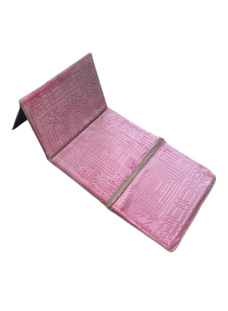 Padded, foldable prayer mat with backrest and carrying pocket - Image 3