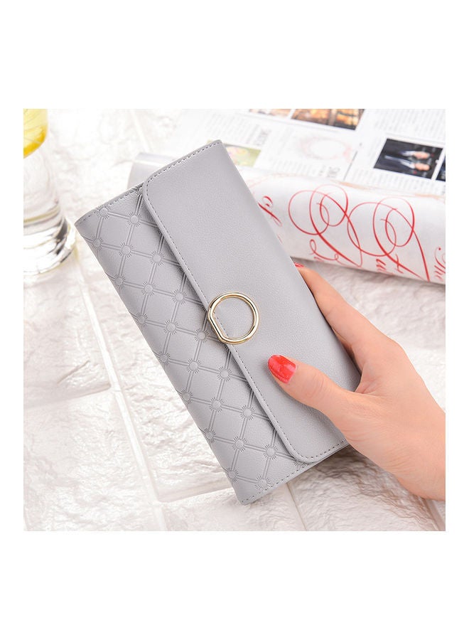NIBEMINENT Quilted Wallet Grey 
