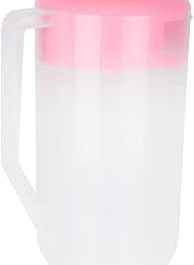 White Plastic 4000ml Large Capacity Cold Water Kettle With Lid And Measurement Scale - Image 1