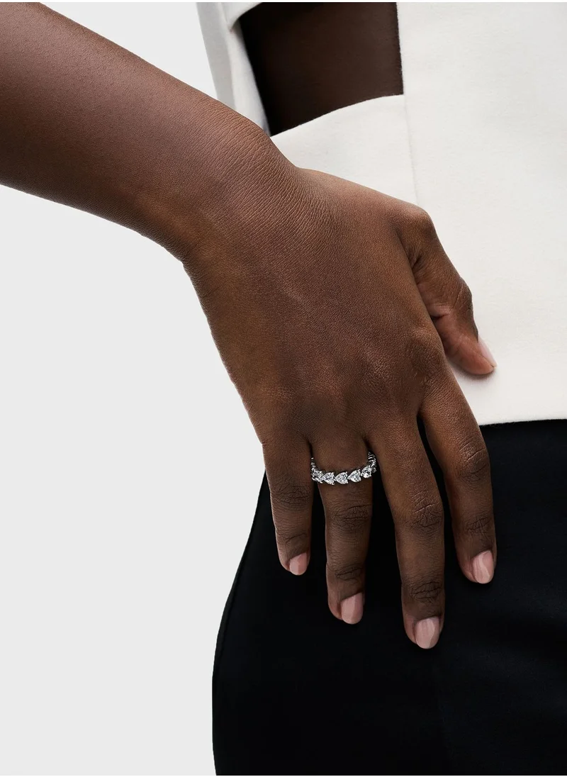 PANDORA Row Of Hearts Eternity Ring
